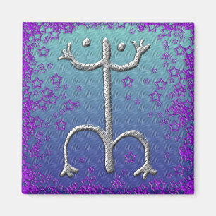 Imán puertorriqueño del petroglifo del coqui