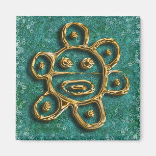 Imán puertorriqueño del petroglifo del sol