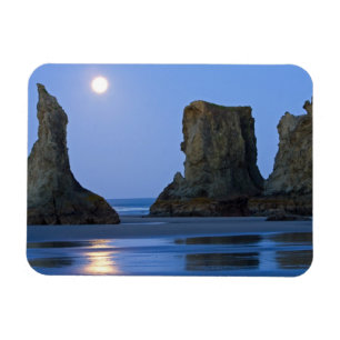 Imán Puesta de luna, Bandon Beach, Oregon.