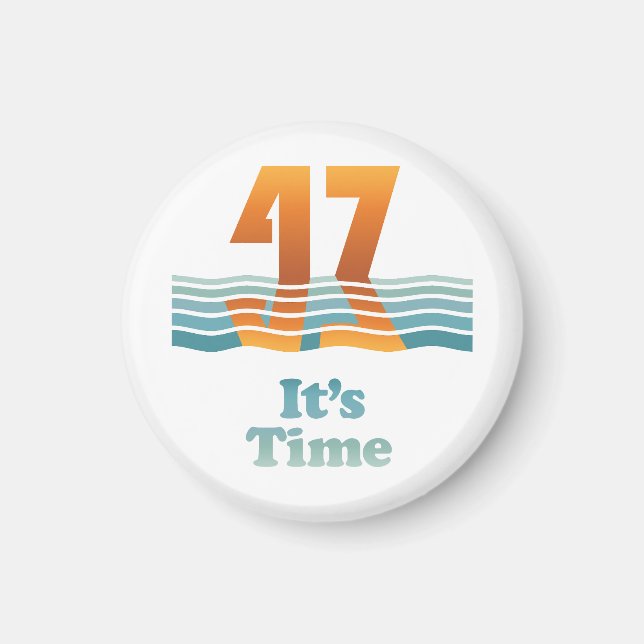 Imán Puesta de sol 47 Magnet (Frente)