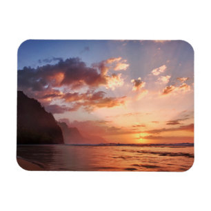 Imán Puesta de sol a lo largo de la costa de Kauai