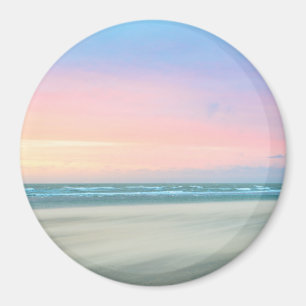 Imán Puesta de sol abstracta en la playa en La Haya