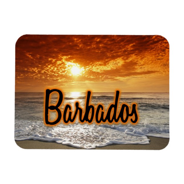 Imán Puesta de sol de Barbados (Horizontal)
