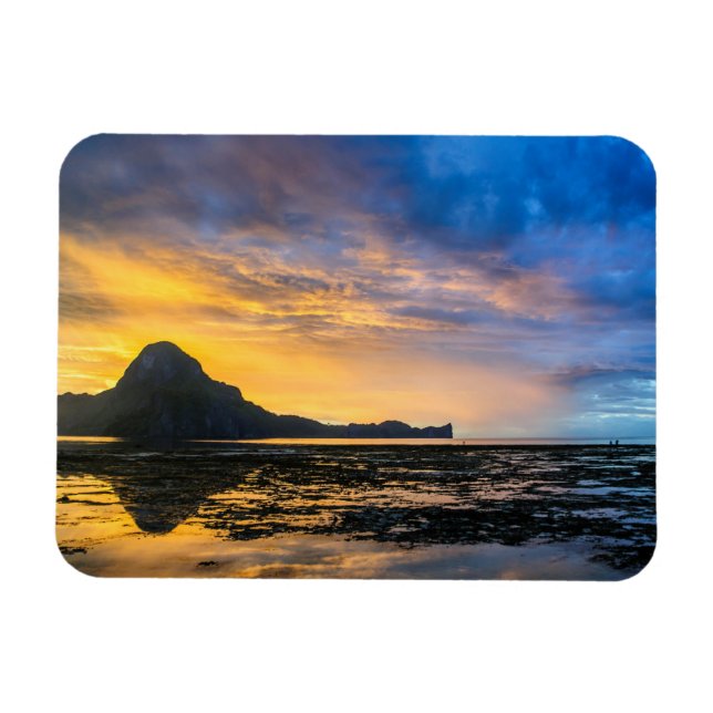 Imán Puesta de sol de la bahía de El Nido (Horizontal)