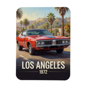 Imán Puesta de sol de Los Ángeles Muscle Car 1972 Calif