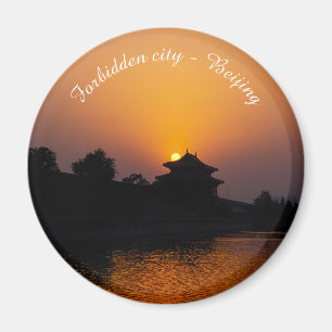 Imán Puesta de sol en la Ciudad Prohibida - Pekín, Chin
