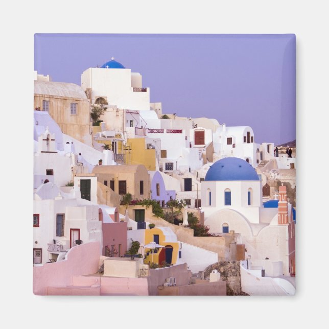 Imán Puesta de sol en Oil, Santorini 2 (Frente)