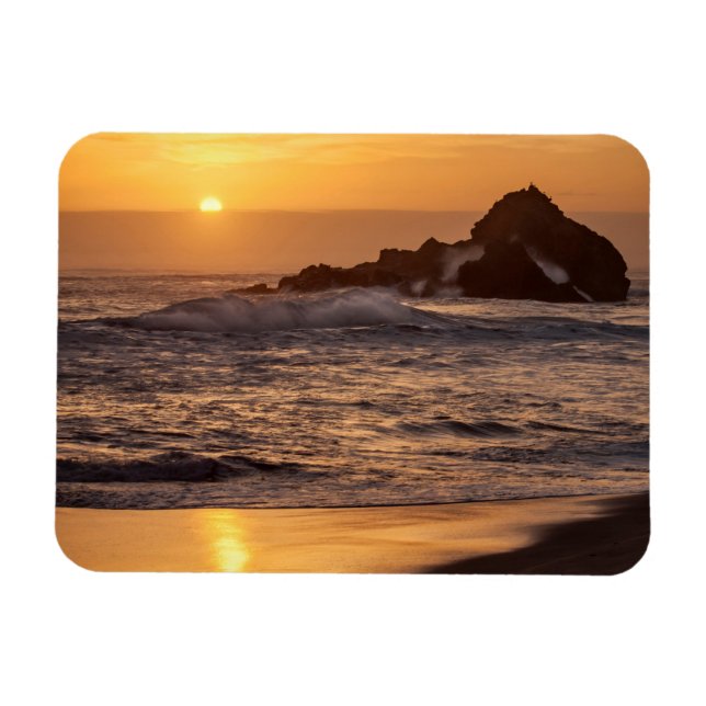 Imán Puesta de sol en Pfeiffer Beach (Horizontal)