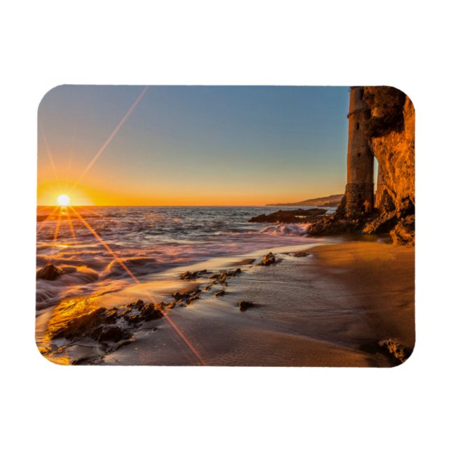 Imán Puesta de sol en Victoria Beach 2 (Horizontal)
