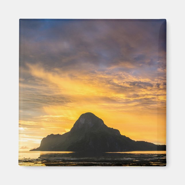 Imán Puesta de sol sobre el archipiélago de Bacuit (Frente)