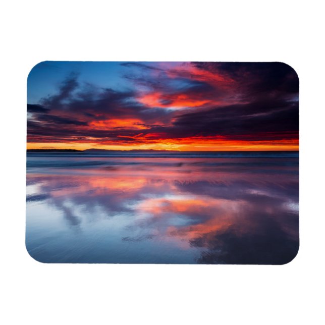 Imán Puesta de sol sobre las Islas del Canal, CA (Horizontal)