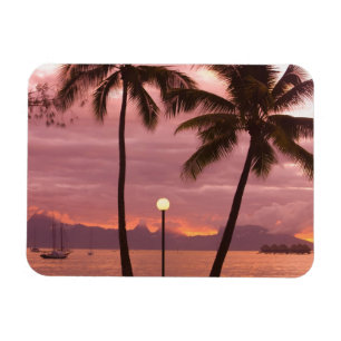 Imán Puesta de sol sobre Moorea desde Sofitel Maeva Bea