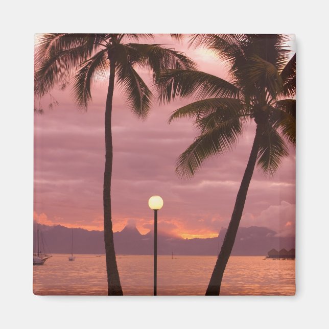 Imán Puesta de sol sobre Moorea desde Sofitel Maeva Bea (Frente)