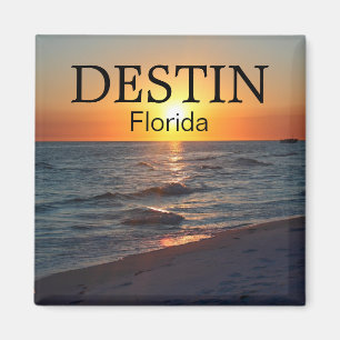 Imán Puesta del sol de Destin la Florida sobre el golfo