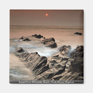 Imán Puesta del sol de la playa de Ilfracombe, Devon
