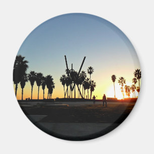 Imán Puesta del sol de la playa de Venecia