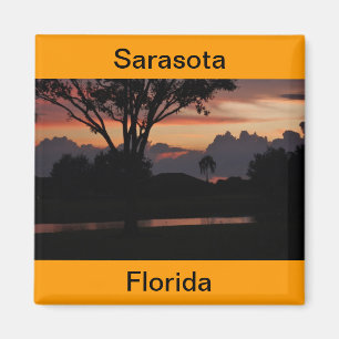 Imán Puesta del sol de Sarasota, la Florida sobre el