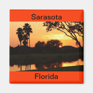 Imán Puesta del sol de Sarasota, la Florida sobre el