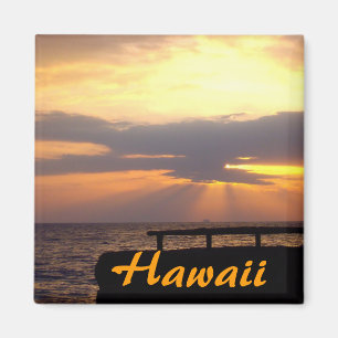 Imán Puesta del sol del horizonte de Hawaii