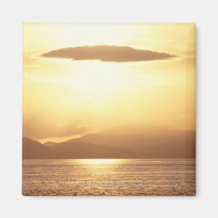 Imán Puesta del sol del océano