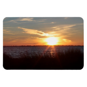 Imán Puesta del sol en la isla de Chincoteague
