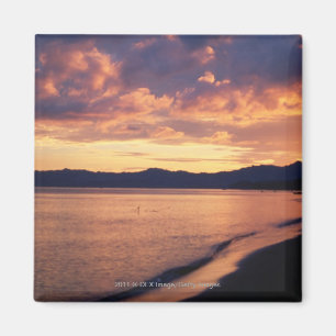 Imán Puesta del sol en la playa