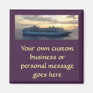 Imán Puesta del sol en popa Cutom