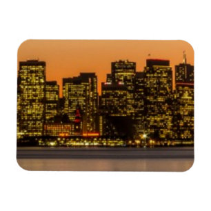 Imán Puesta del sol hermosa en San Francisco