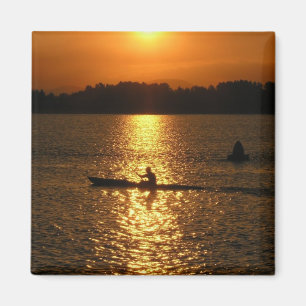 Imán Puesta del sol Kayaking