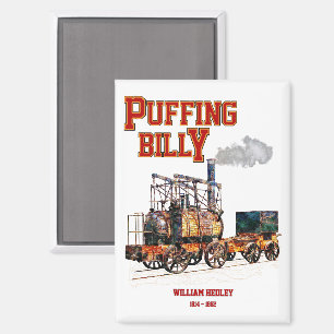 Imán Puffing Billy Steam Train English Locomotive