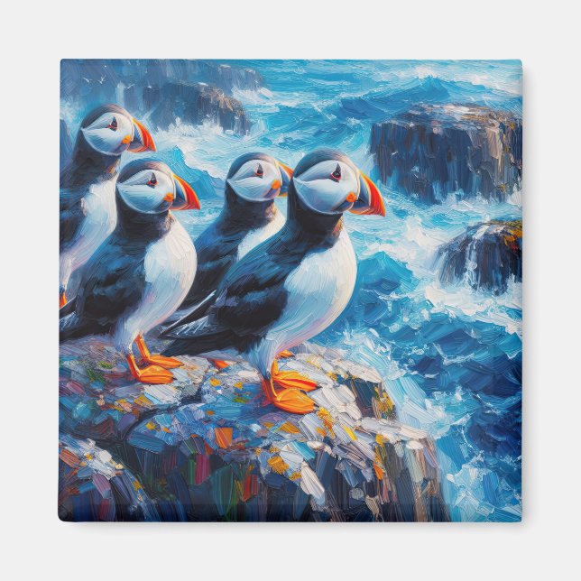 Imán Puffins (Frente)