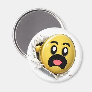 Imán Puffy 3D Emoji Round Magnet