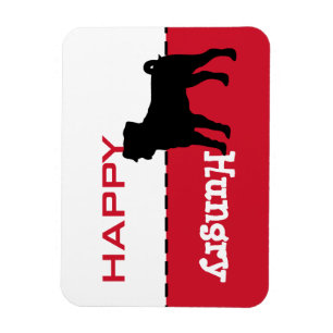 Imán Pug Feed Me Personalizable Tus Palabras Magnet Rót