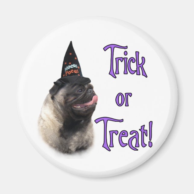 Imán Pug (flauta) Trick (Frente)
