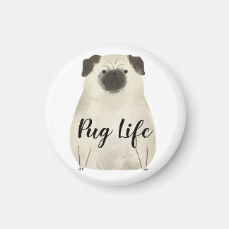 Imán Pug Life Funny