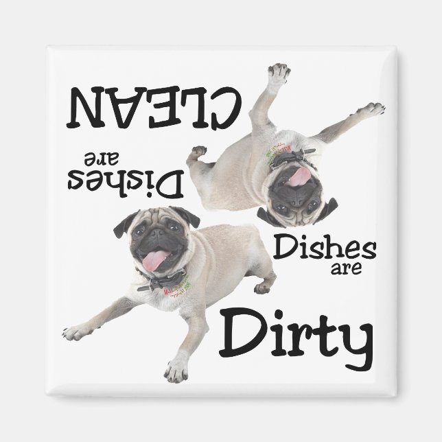 Imán Pug Lovers Dishlavavajillas Magnet (Frente)