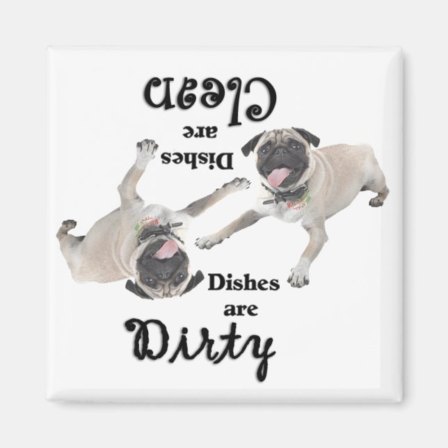 Imán Pug Lovers Dishlavavajillas Magnet (Frente)