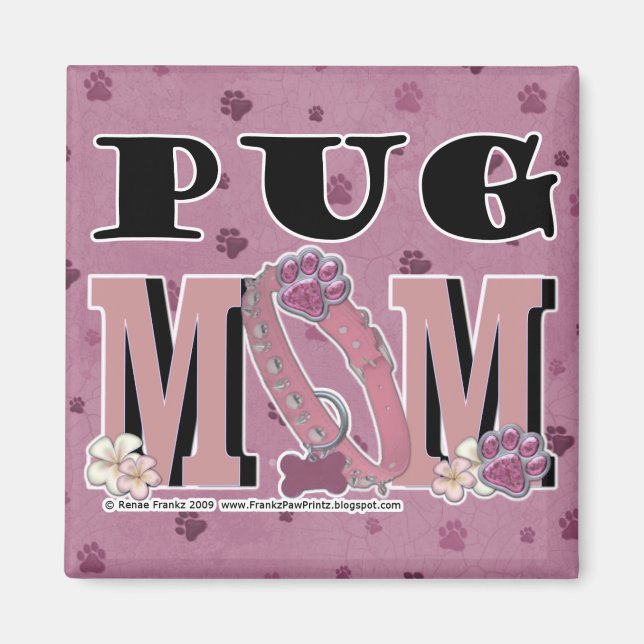 Imán Pug MOM (Frente)