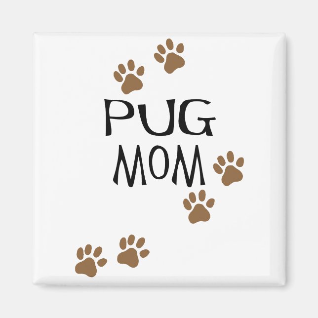 Imán Pug Mom (Frente)