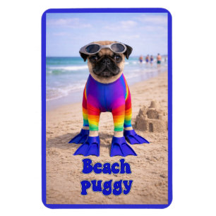 Imán Puggy de la playa