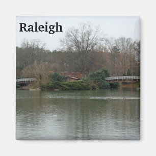 Imán Pullen Park Raleigh Photo Magnet Lake NC