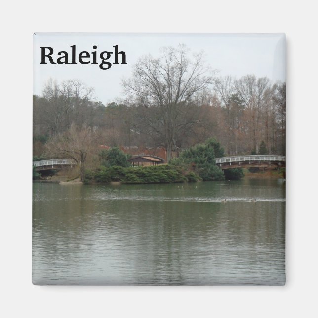 Imán Pullen Park Raleigh Photo Magnet Lake NC (Frente)