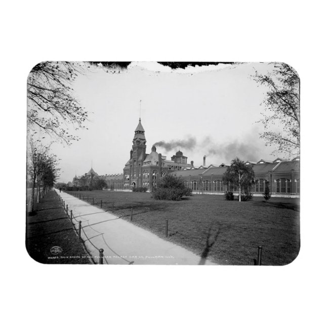 Imán Pullman Palace Car Co., Pullman, Illinois c1900 (Horizontal)