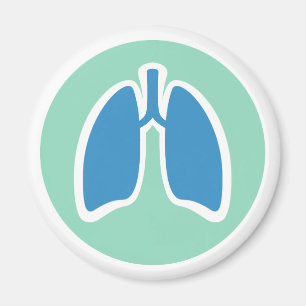 Imán Pulmonology o logotipo del pulmón del