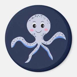 Imán Pulpo bajo el mar patrón infantil