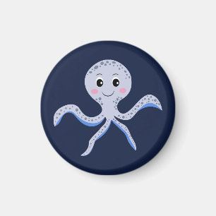 Imán Pulpo bajo el mar patrón infantil