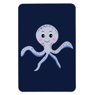 Imán Pulpo bajo el mar patrón infantil