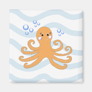Imán Pulpo de Dibujos Animados