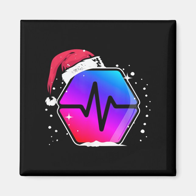 Imán Pulsechain Por Favor A La Luna Papá Noel Navidad (Frente)