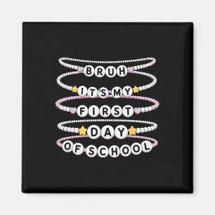 Imán Pulseras de Bienvenida al Colegio Primer Día de Cl